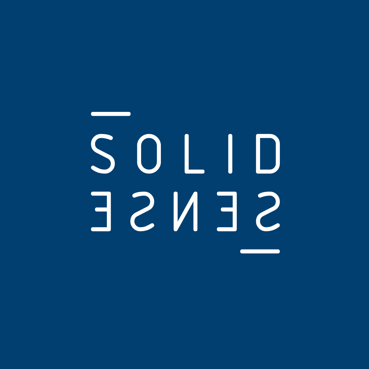 SolidSense Logo in blau
